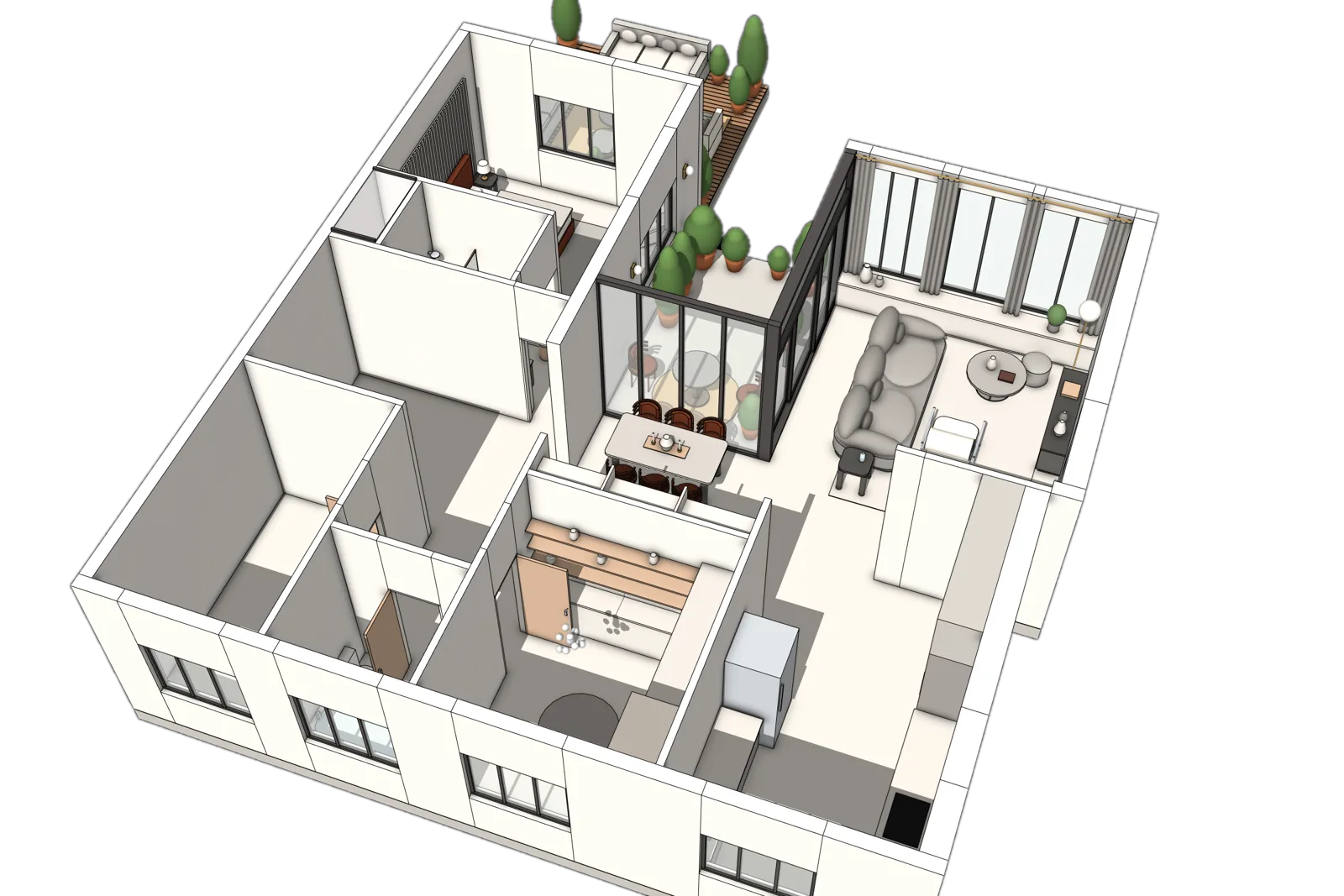 The finished 3D model