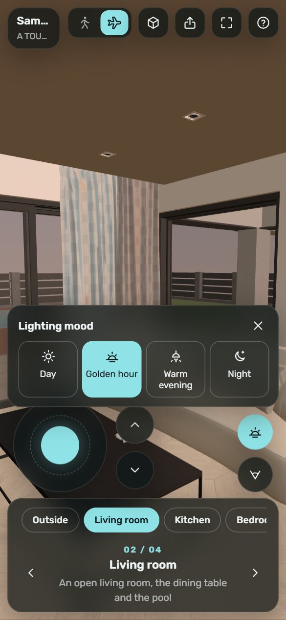 The same walkthrough on a phone