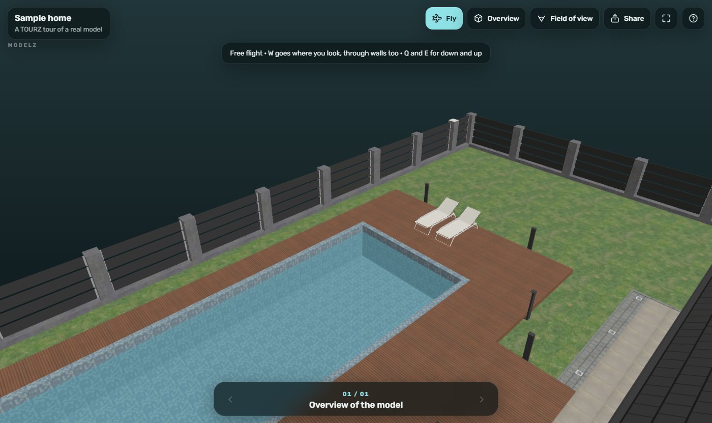 A TOURZ walkthrough in the browser
